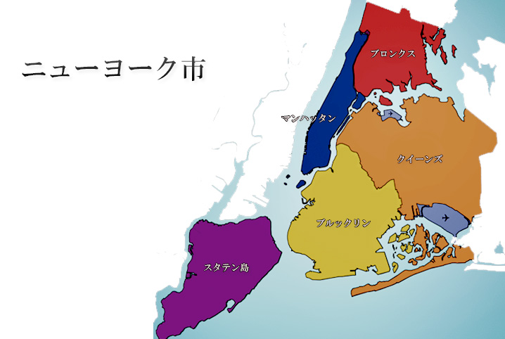 ニューヨーク市の地図